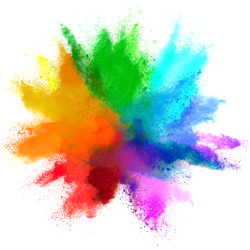 Farveeksplosion moderne vinyltæppe - TenStickers