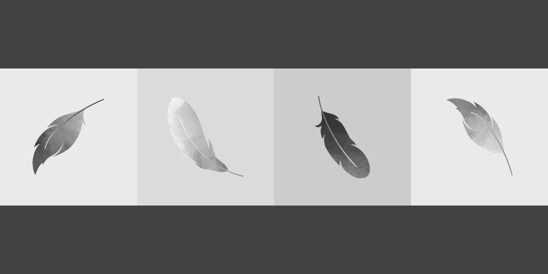 Fjer minimalisme vinyltæpper med dyr - TenStickers