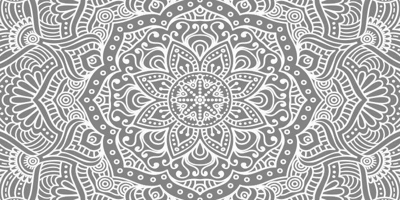 Elegant mandala soveværelse vinyl tæppe - TenStickers
