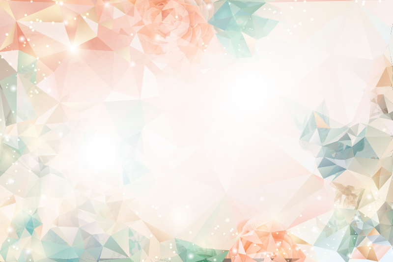 Blomster og planter vinyltæppe botanisk geometri - TenStickers