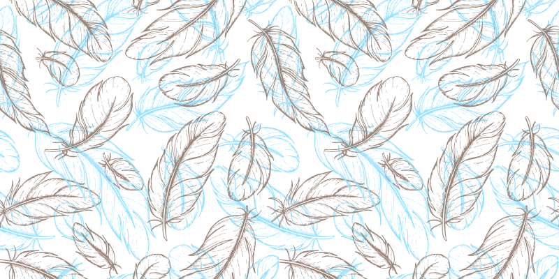 Naturinspirerede blade vinyltæppe til entre - TenStickers