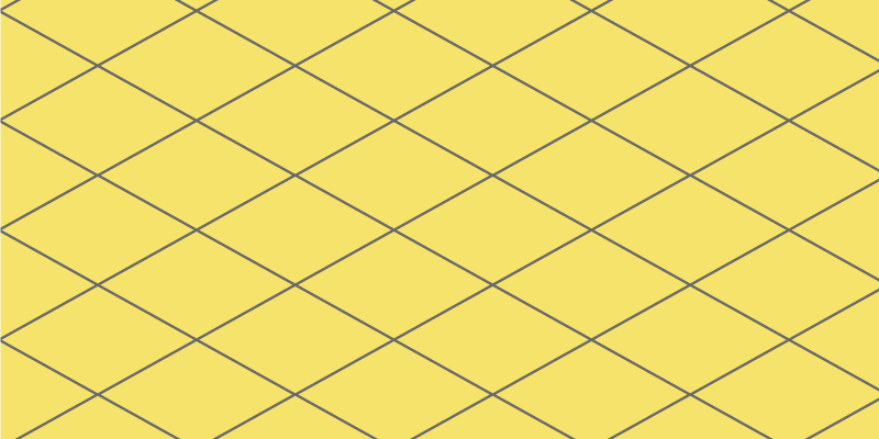 Gule diamanter vinyl tæppe til stuen - TenStickers