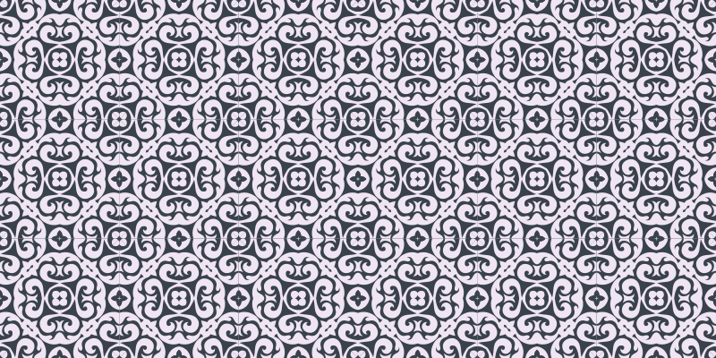 Mosaik vinyl tæppe elegant mosaik komposition - TenStickers