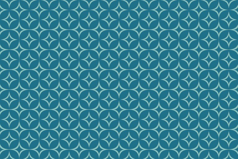 Cirkulær mønster måtte geometriske vinyl tæppe - TenStickers