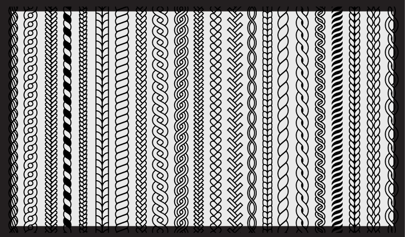 Striber og løkker vinyl tæppe til badeværelset - TenStickers