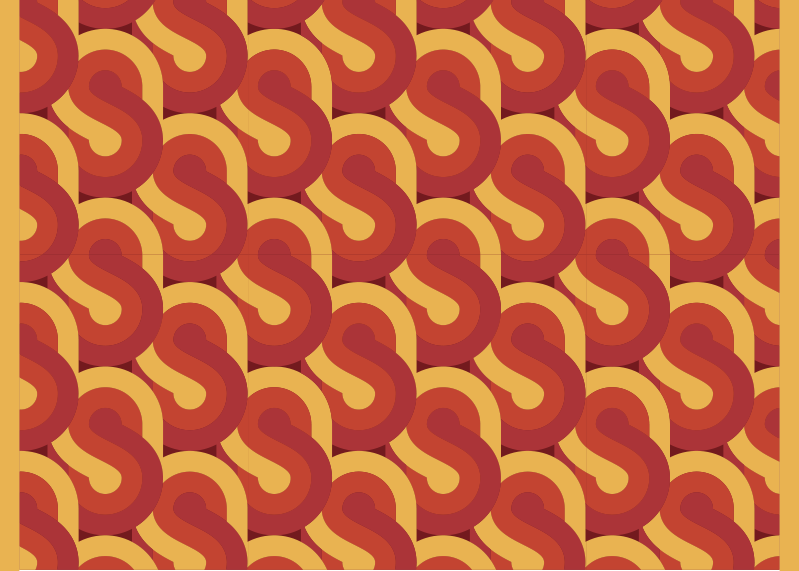 70s pop pinbeam vintage tæppe - TenStickers