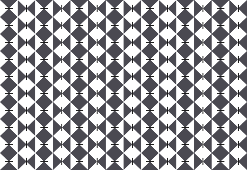 Moderne diamantmønster geometriske vinyl tæppe - TenStickers