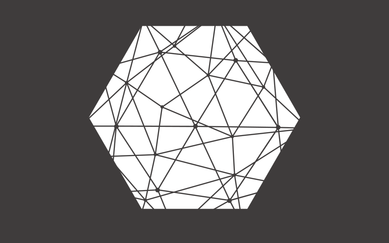 Abstrakt sekskantet mønster geometriske vinyl tæppe - TenStickers