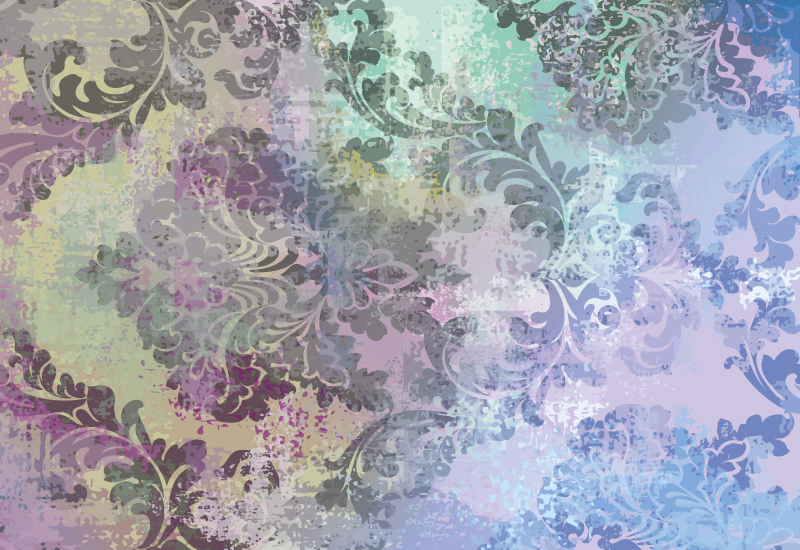 Boheme kunstnerisk design Blomster og planter vinyltæppe - TenStickers