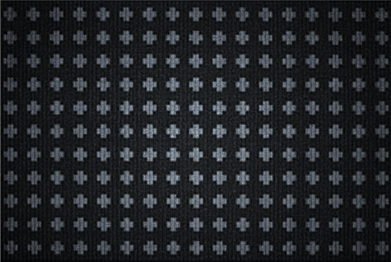 Adde sort og hvid nordisk vinyltæppe - TenStickers