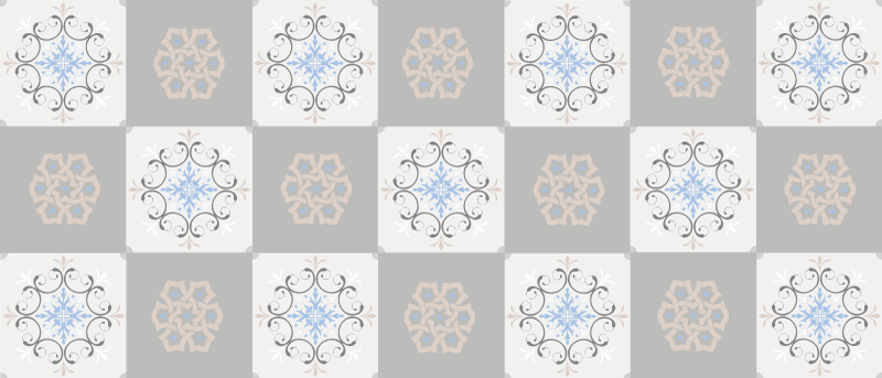 Vinyl tæppe med fliseeffekt elegante strukturerede fliser - TenStickers