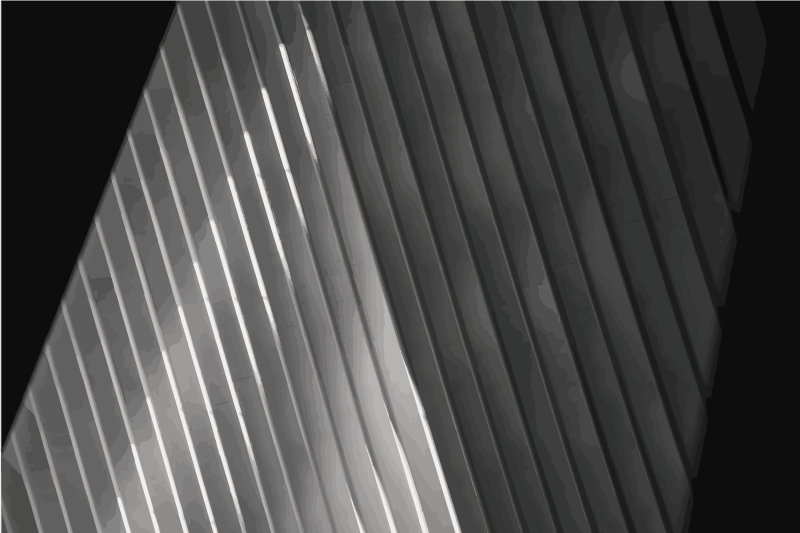 Enkle grå nuancer nordisk vinyltæppe - TenStickers