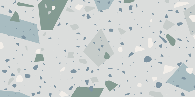 Blå og hvid terrazzo tekstur tæppe - TenStickers