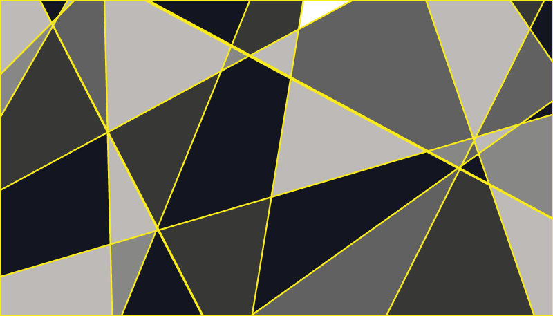 Grå trekantlinjer geometriske vinyl tæppe - TenStickers