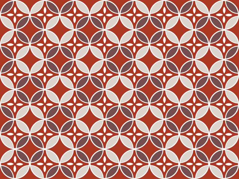 Kunstnerisk mønsterblanding mosaik vinyl tæppe - TenStickers