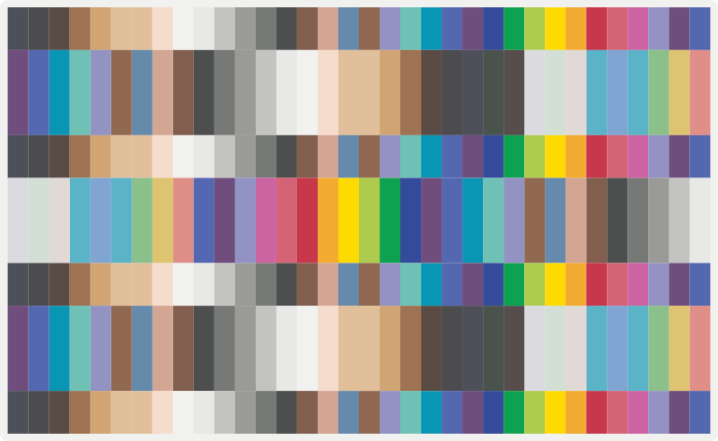 Farverigt stribemønster vinyl tæppe - TenStickers