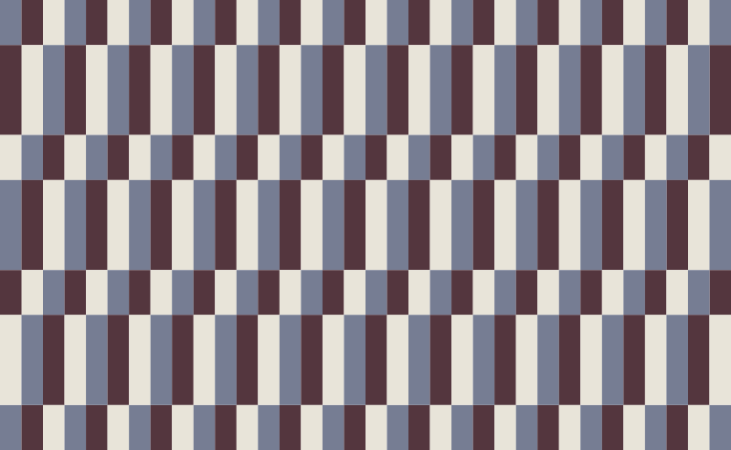 Farveblok stribede vinyl tæppe - TenStickers