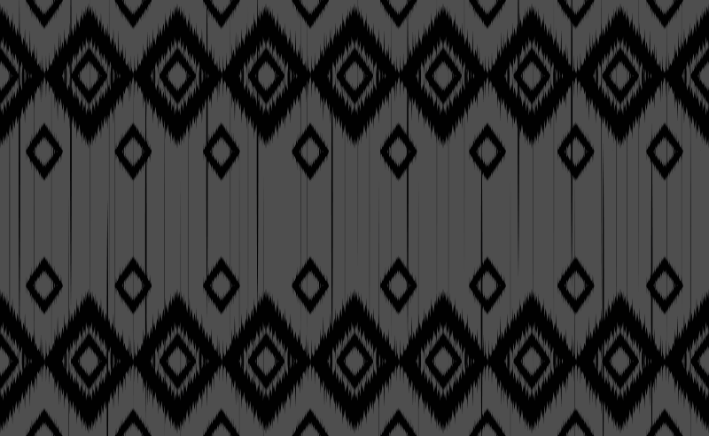 Rektangel tæppe med grå og sort mosaik - TenStickers