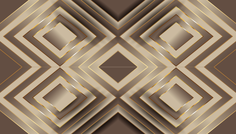 Elegant geometrisk komposition køkken tæpper - TenStickers