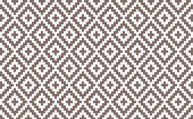 Enkle firkanter i fløde mosaik vinyl tæppe - TenStickers