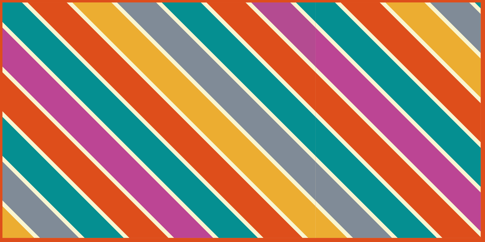 Farverig stribet overflade vinyl tæppe til stuen - TenStickers