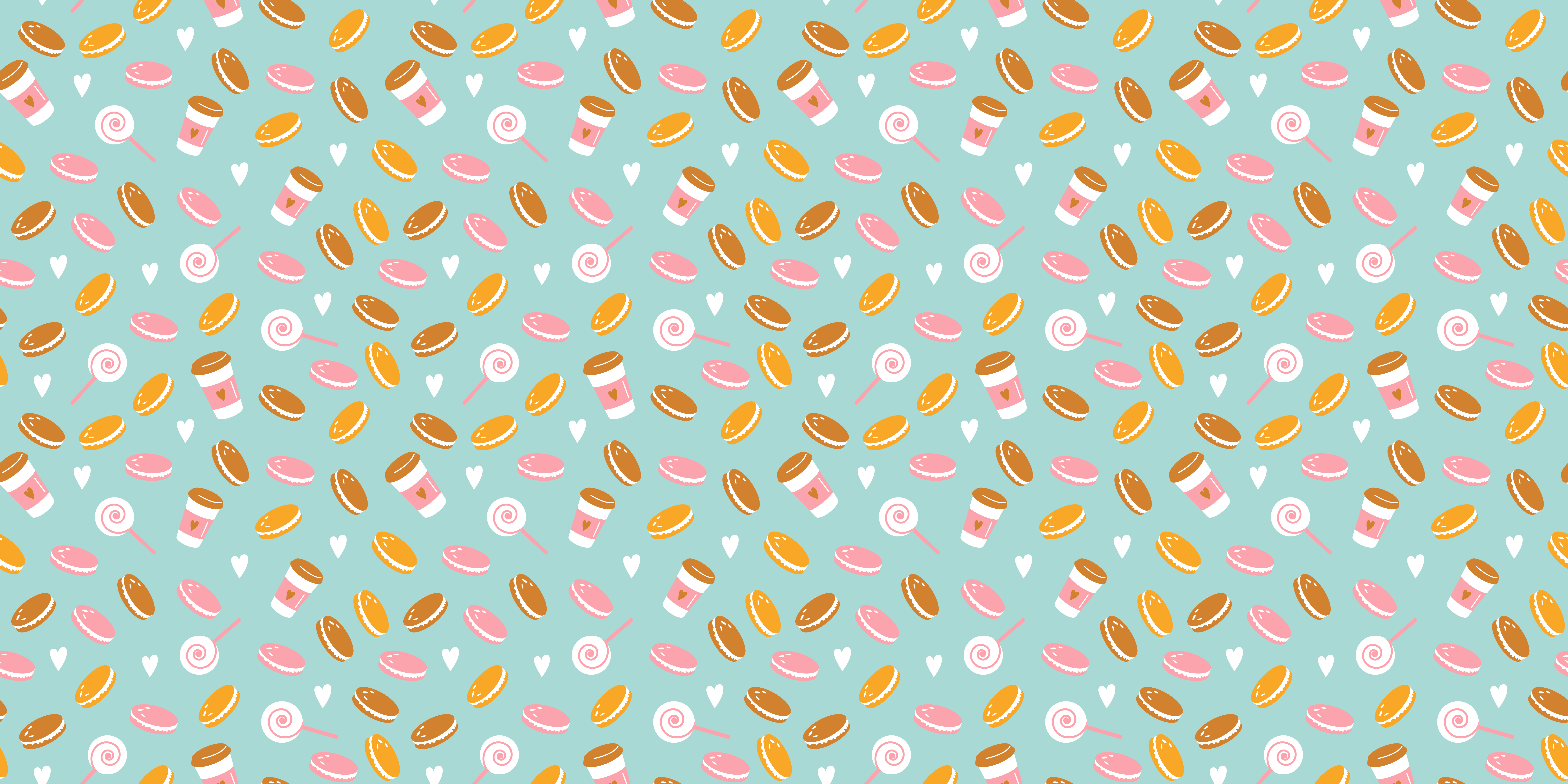 Lækre lækkerier samling vinyl tæppe - TenStickers