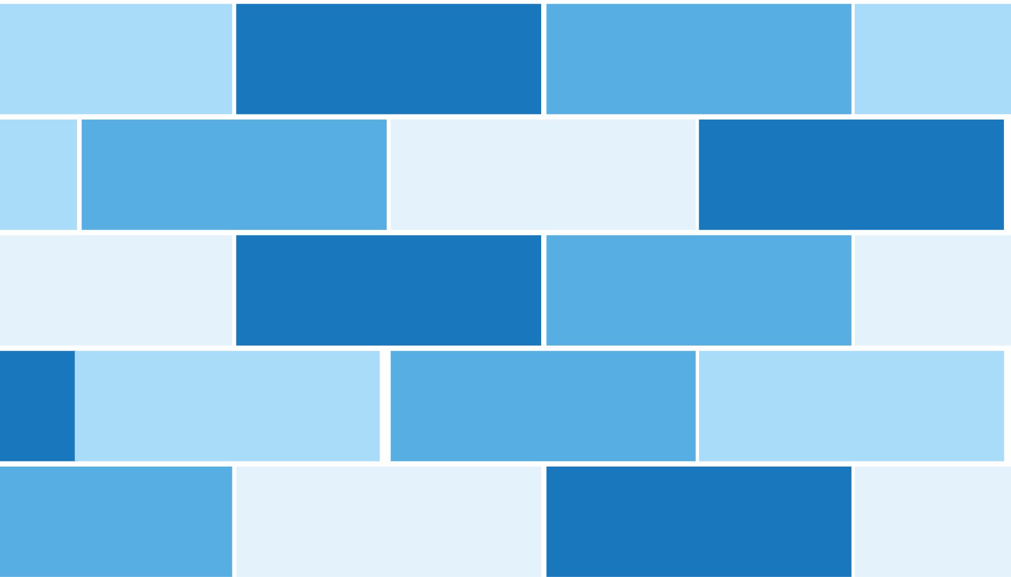 Blå murstensmønster vinyl tæppe med fliseeffekt - TenStickers