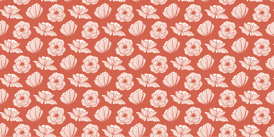 Collage af valmue blomster tæppe - TenStickers