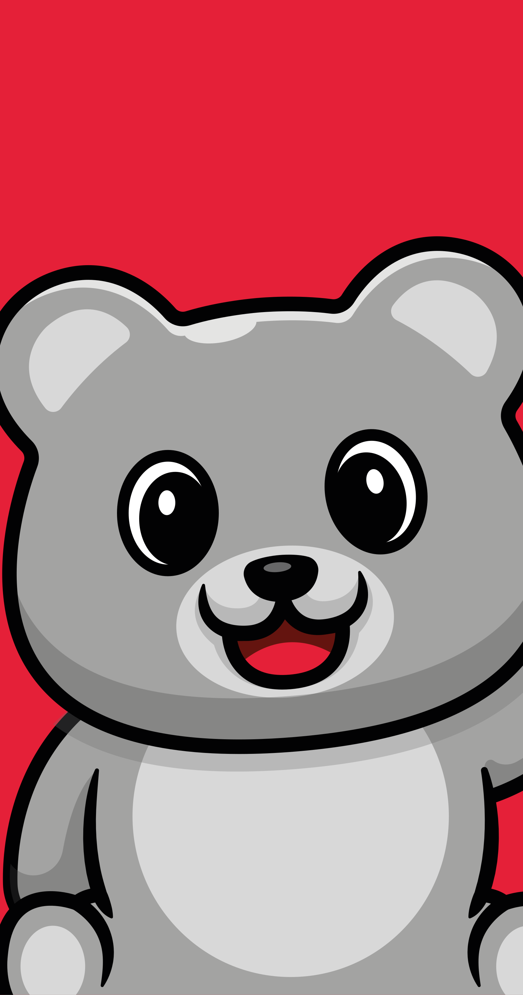 Muntert bjørneansigt tæppe til børneværelse - TenStickers