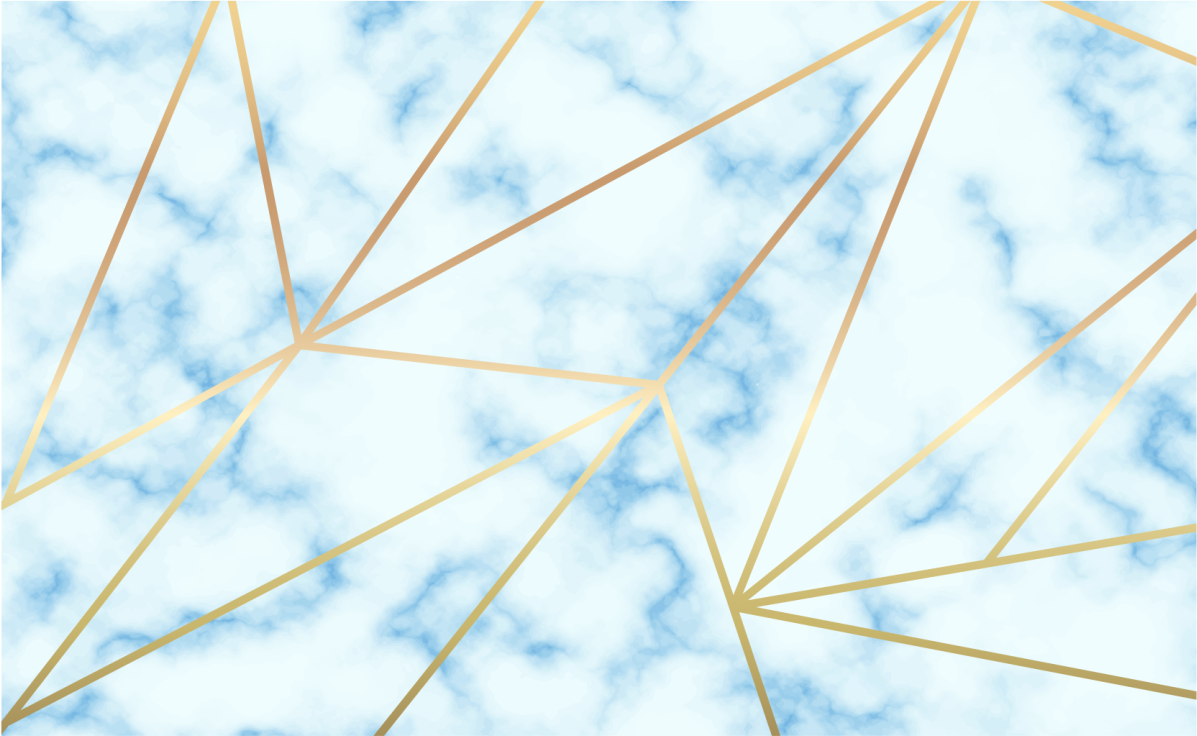 Stilfuldt geometrisk motiv marmor vinyl tæppe - TenStickers