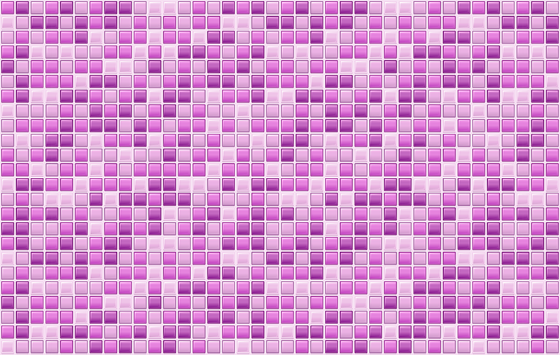 Lilla nuancer fliser køkken gulvfliser - TenStickers