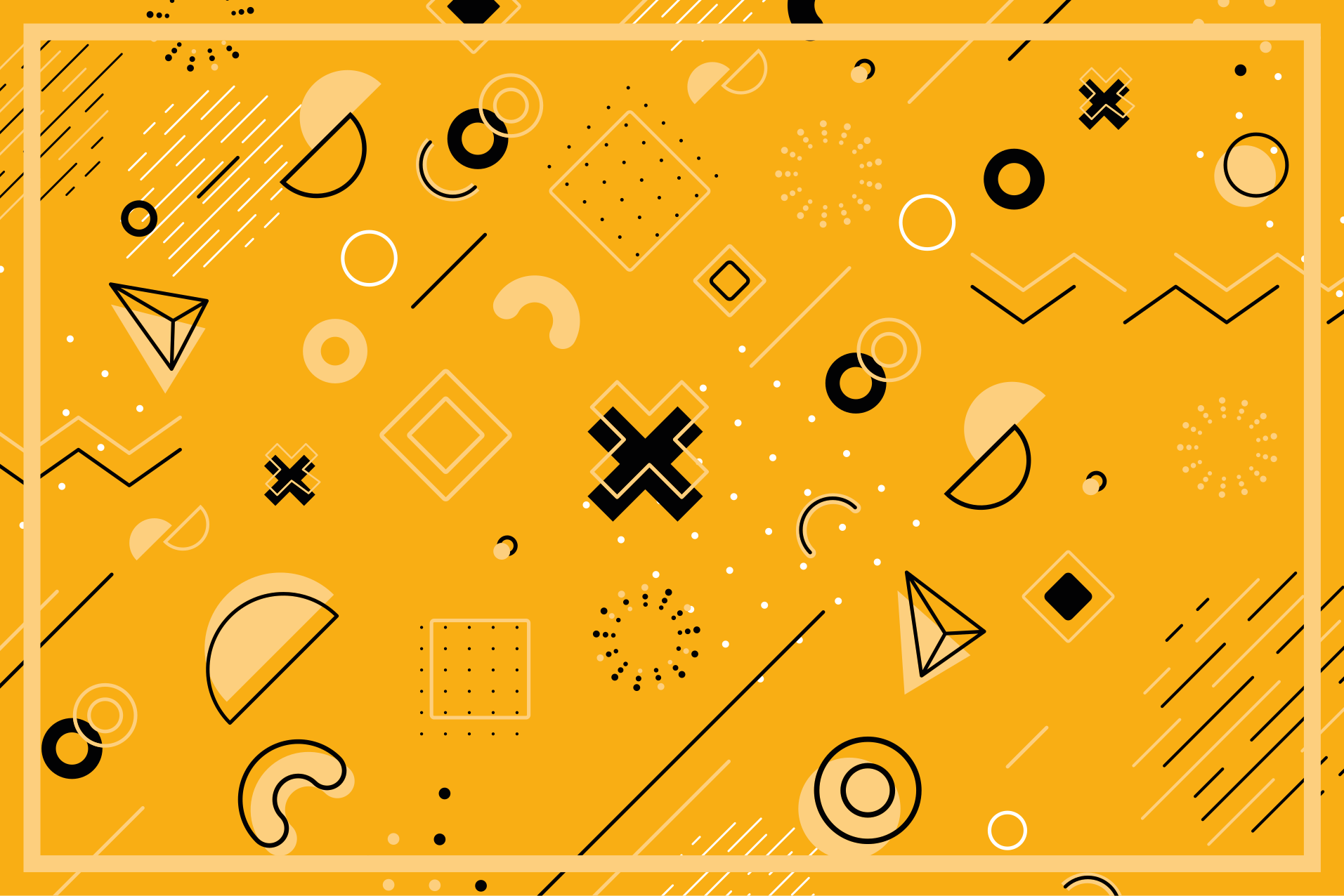 Abstrakte former mønster geometriske vinyl tæppe - TenStickers