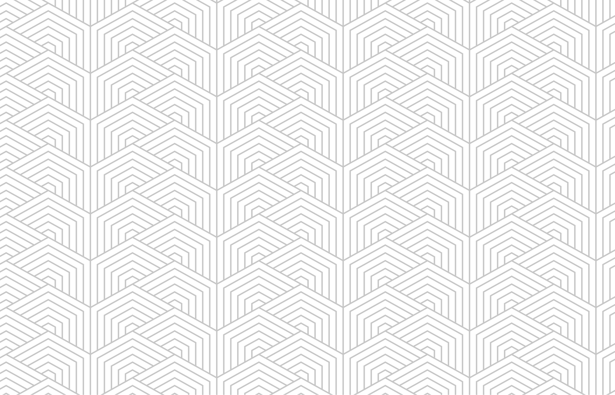 Gråt sekskantmønster geometriske vinyl tæppe - TenStickers