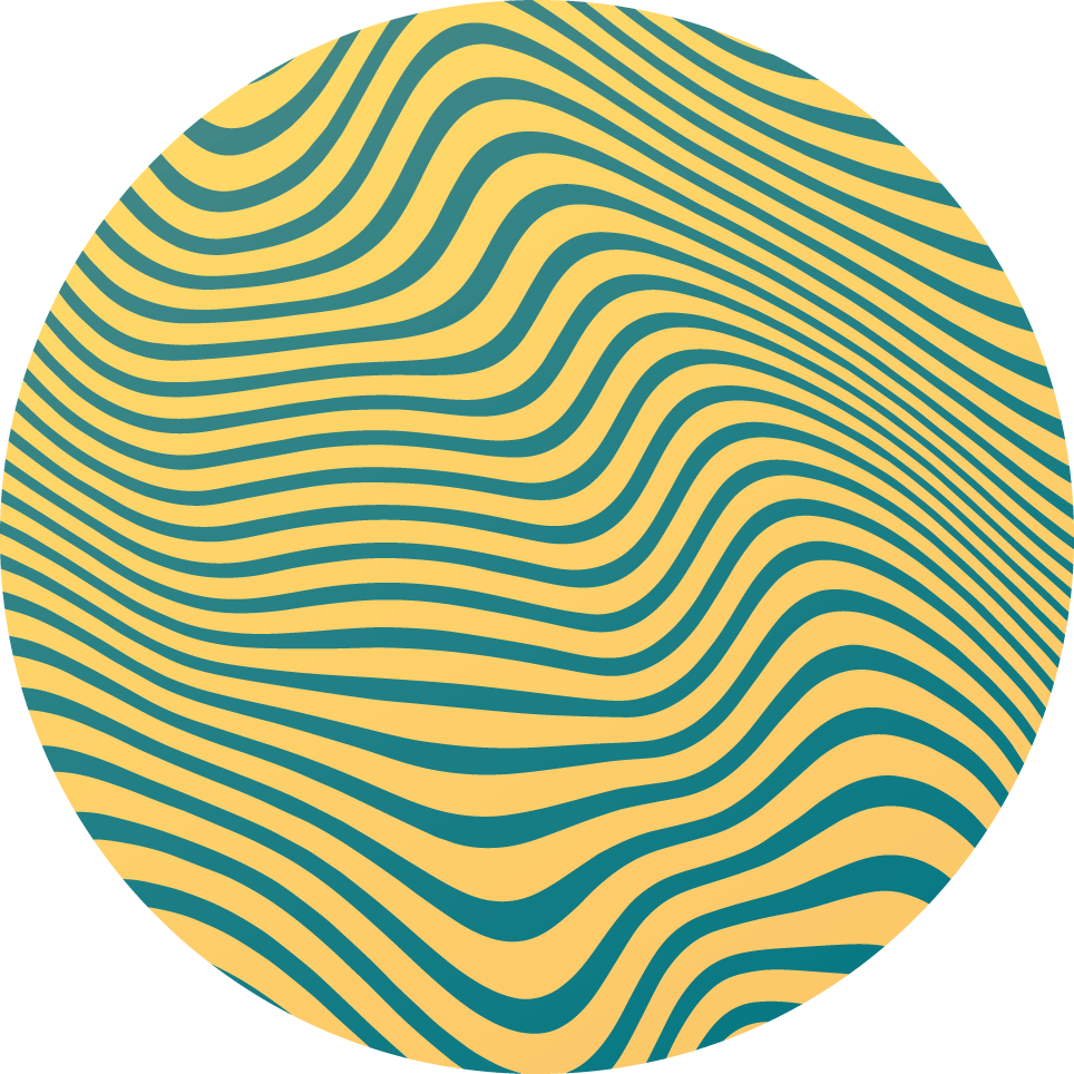 Kurvet linjekoncept stribede vinyl tæppe - TenStickers