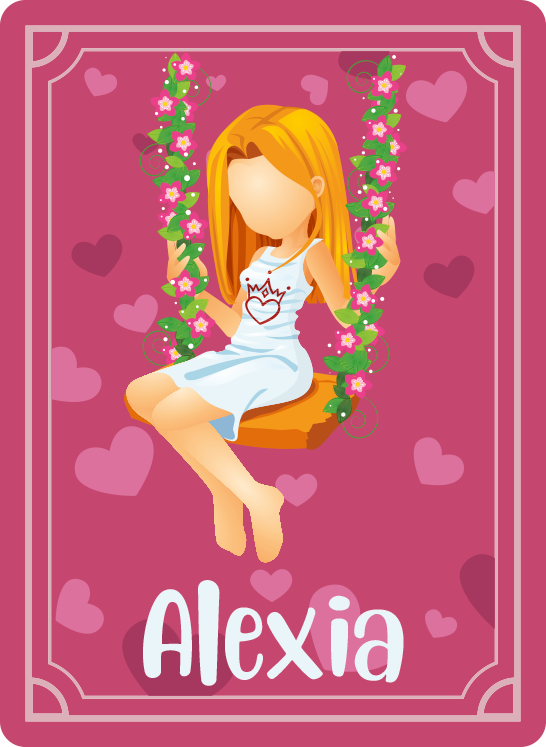 Græsgynge med navn vinyl tæppe til teenagere - TenStickers