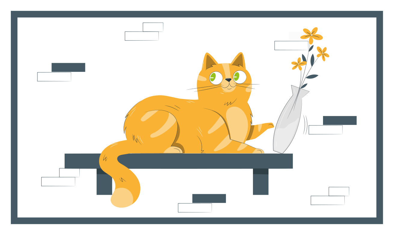 Gul kat med grønne øjne stue tæppe - TenStickers