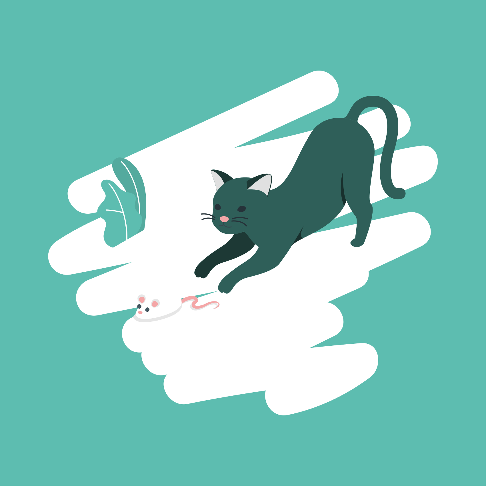 Legesyg katjagt vinyltæppe til soveværelse - TenStickers