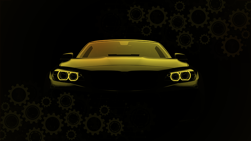 Moderne bil koncept stue tæppe - TenStickers