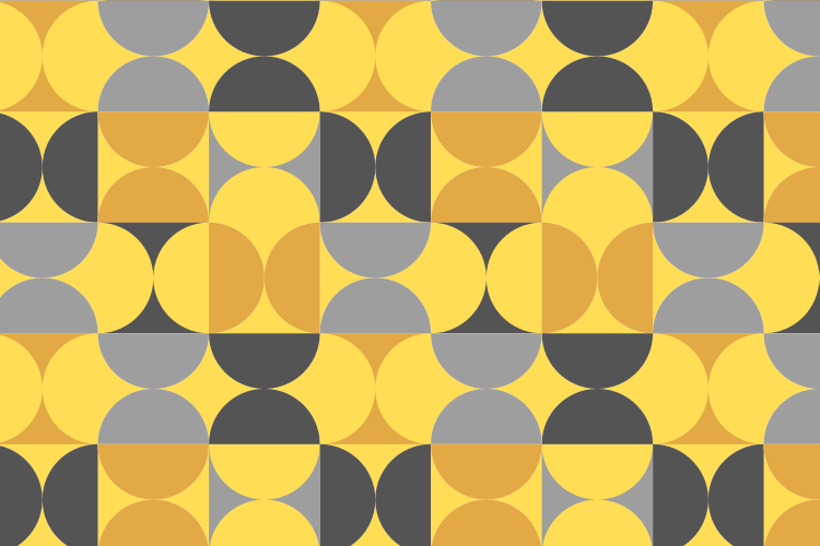 Cirkulært mønsterspil geometriske vinyl tæppe - TenStickers