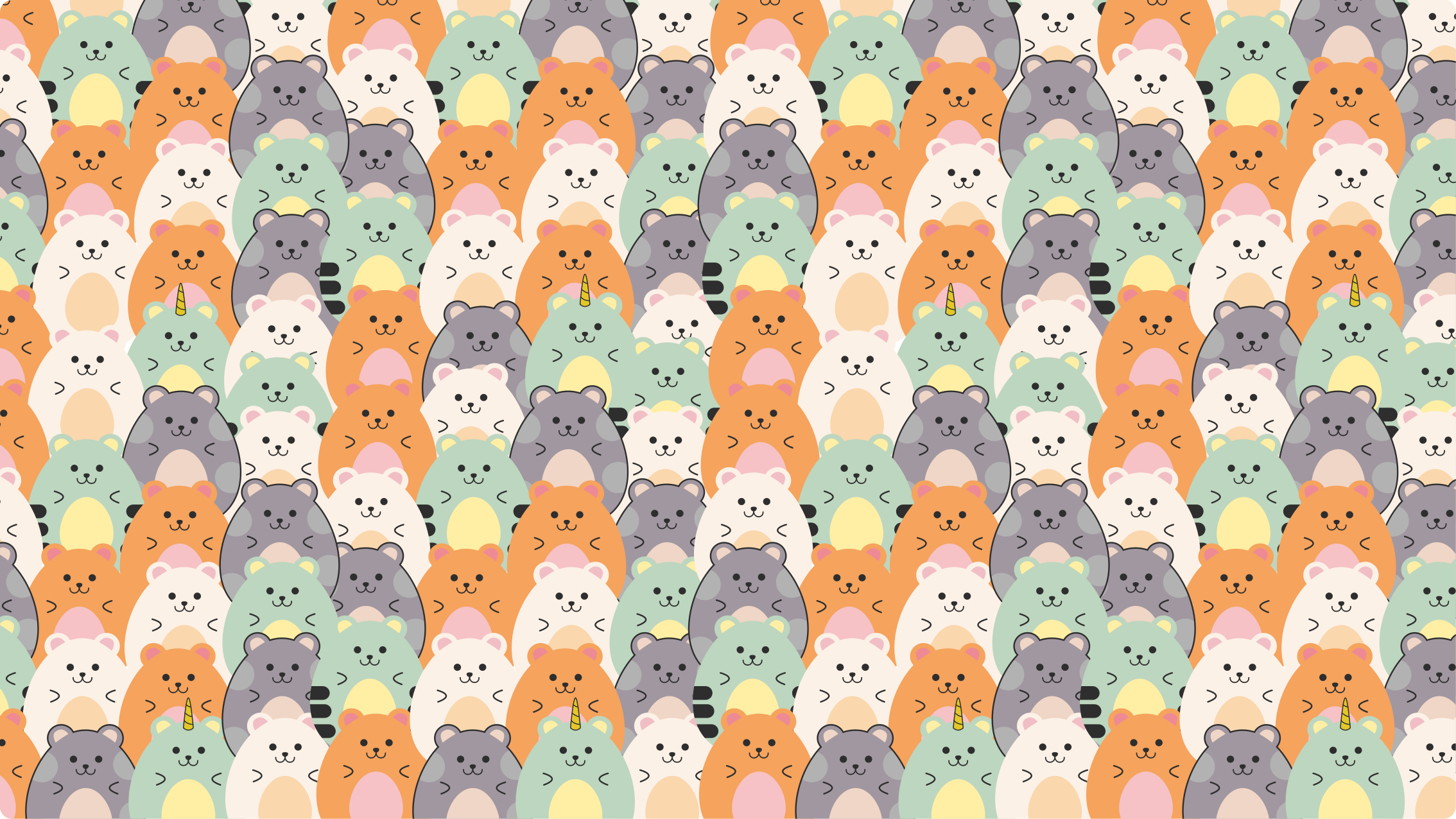 Yndige dyreudtryk vinyltæppe til entre - TenStickers