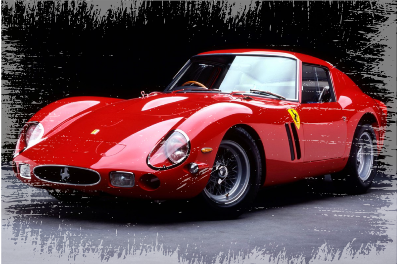 Ferrari 250 gto vintage tæppe - TenStickers