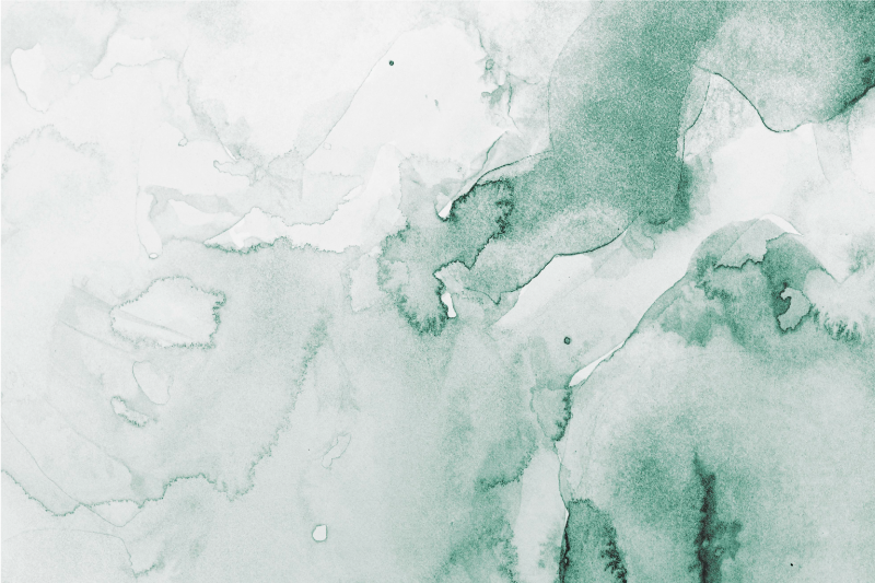 Hvid og grøn akvarel moderne tæppe - TenStickers