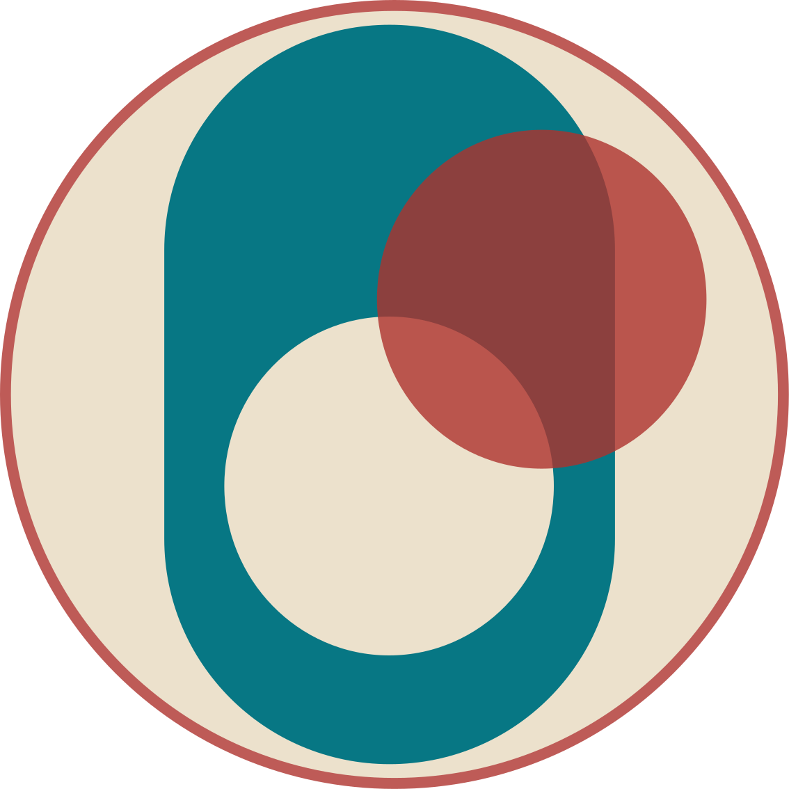 Cirkler i harmoni moderne vinyl tæppe - TenStickers