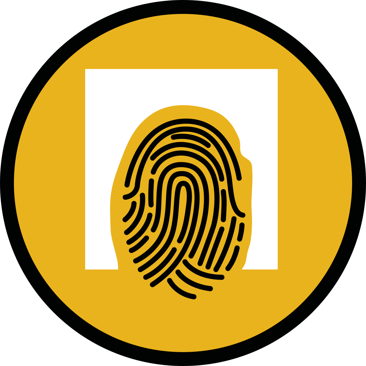 Fingeraftryksmønster mosaik vinyl tæppe - TenStickers