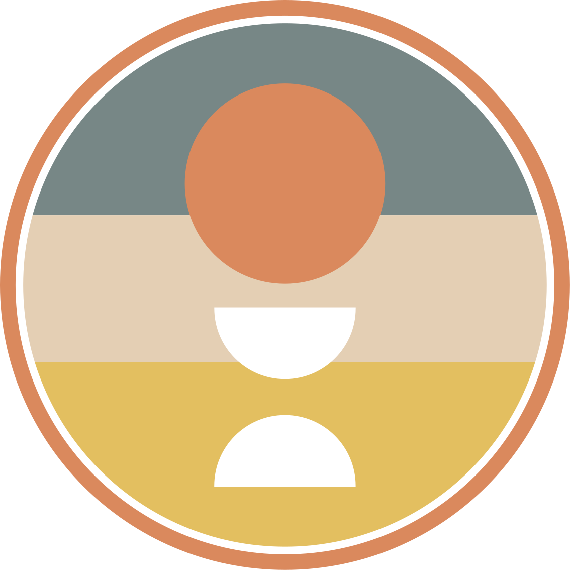 Cirkulær farveharmoni minimalistiske vinyl tæppe - TenStickers