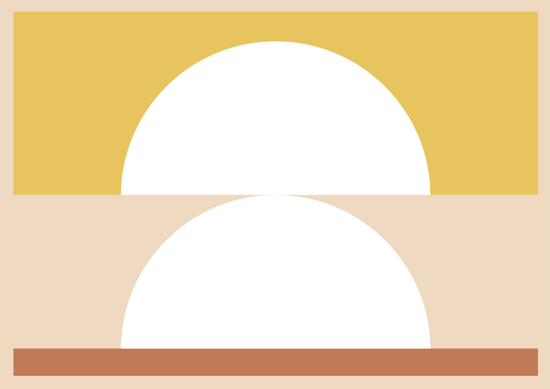 Cirkulær minimalisme minimalistiske vinyl tæppe - TenStickers