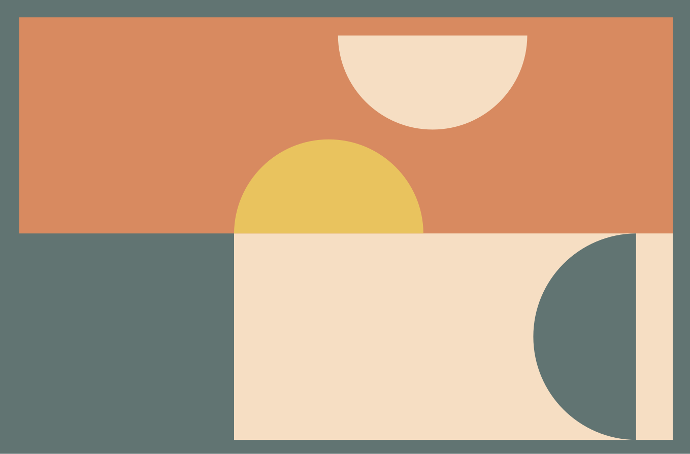 Cirkler og rektangler moderne vinyl tæppe - TenStickers