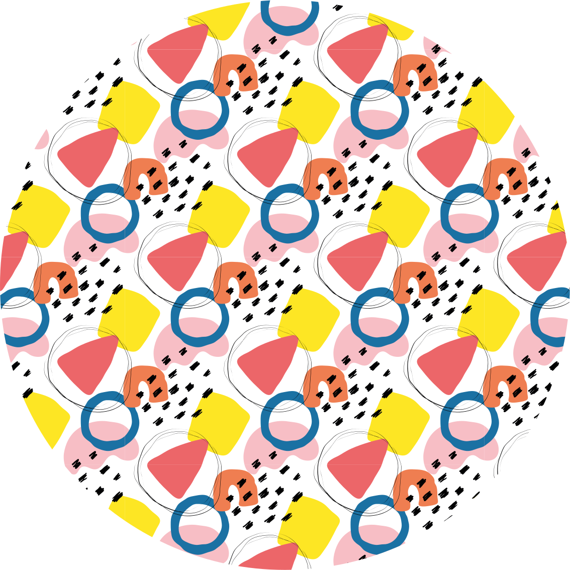 Levende formarrangementer minimalistiske vinyl tæppe - TenStickers