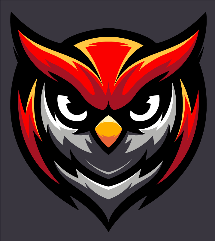 Ugle grafik fed vinyl tæppe til teenagere - TenStickers