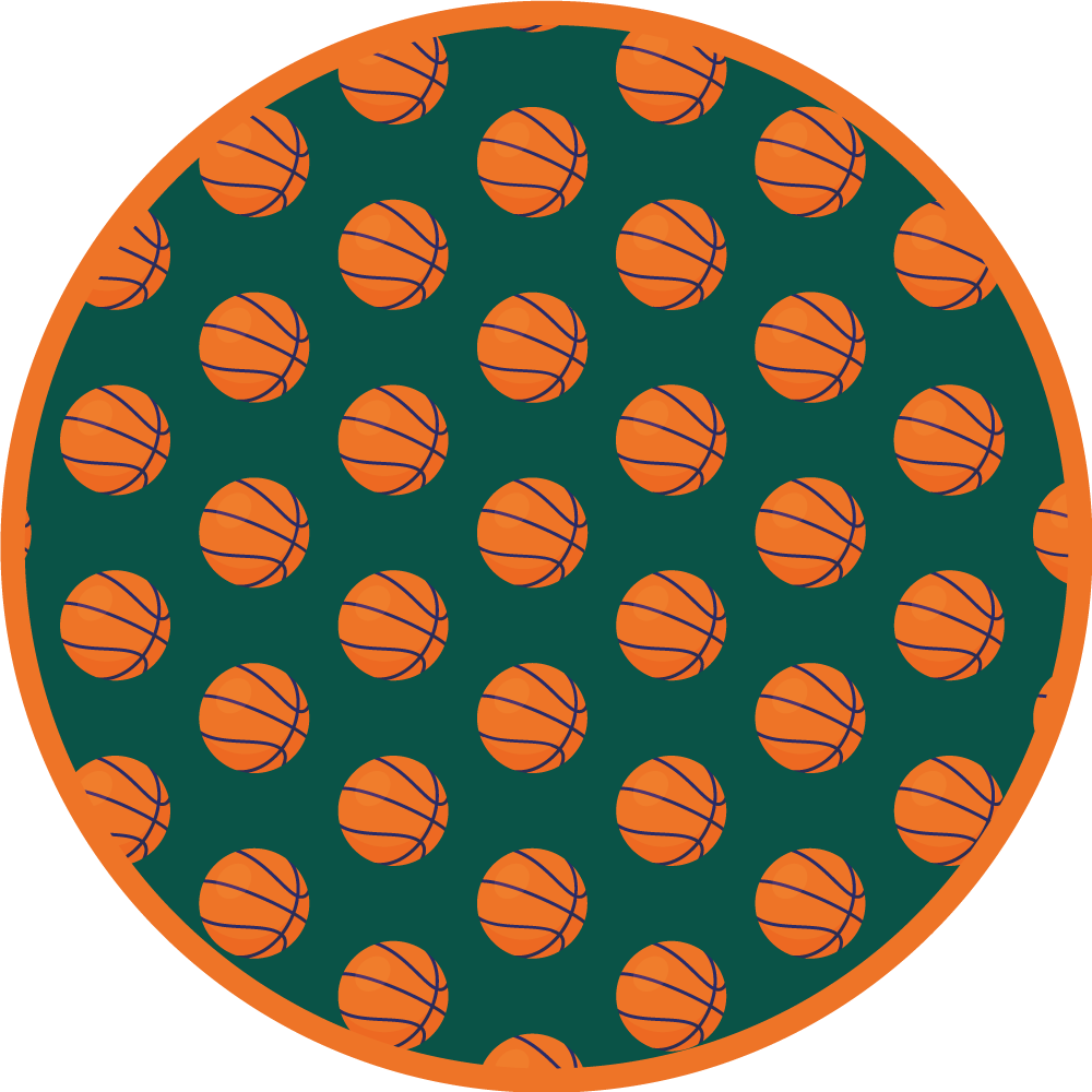 Vej vinyl tæppe basketball idé - TenStickers